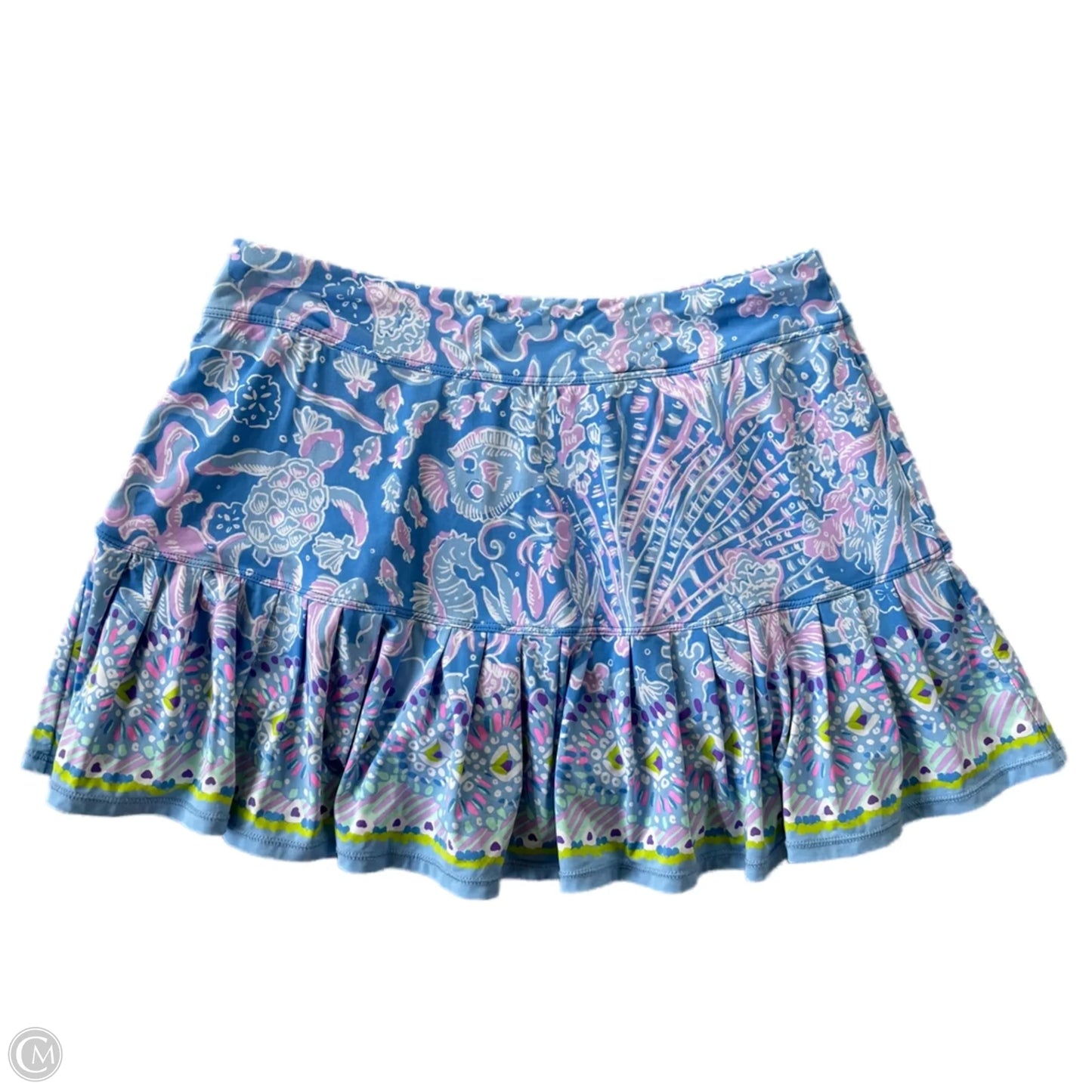 Skort Designer By Lilly Pulitzer In Blue & Pink, Size: S