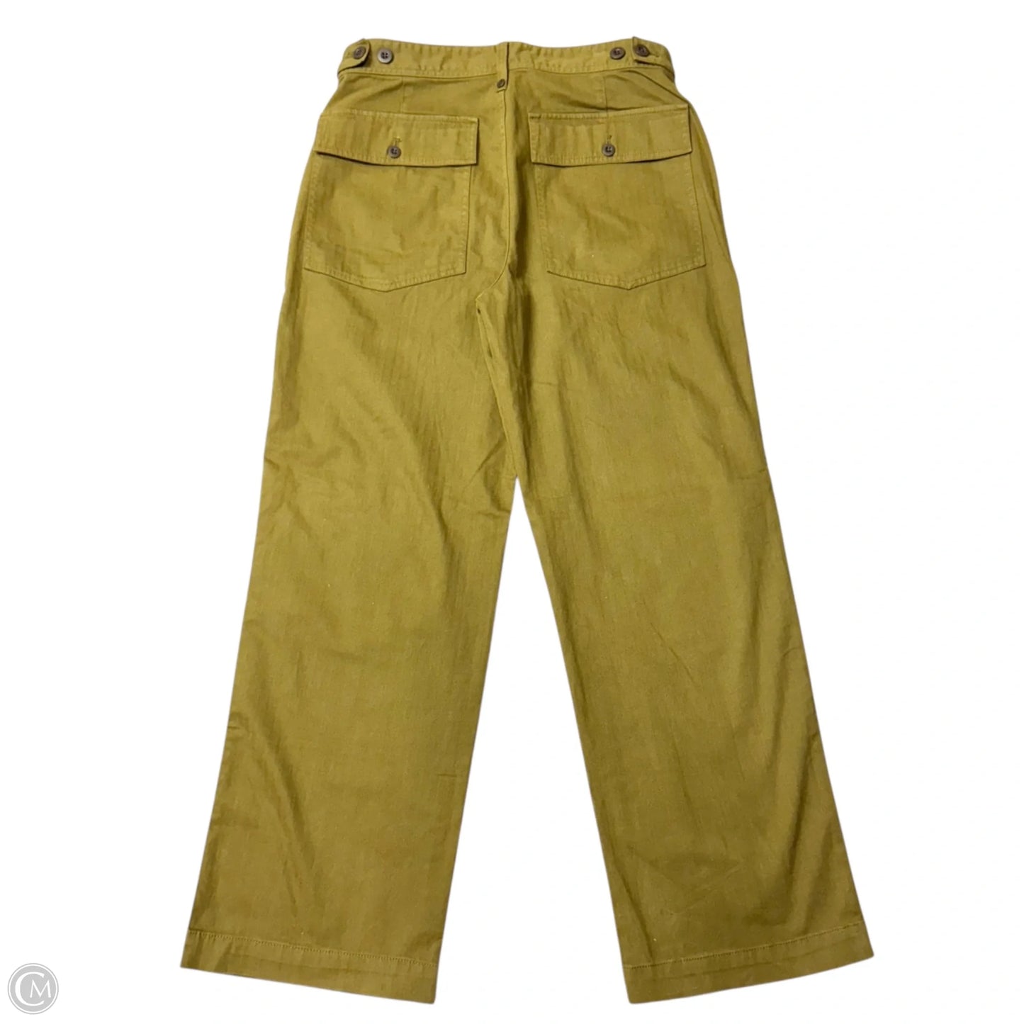 Jeans Wide Leg By Madewell In Green, Size: 10