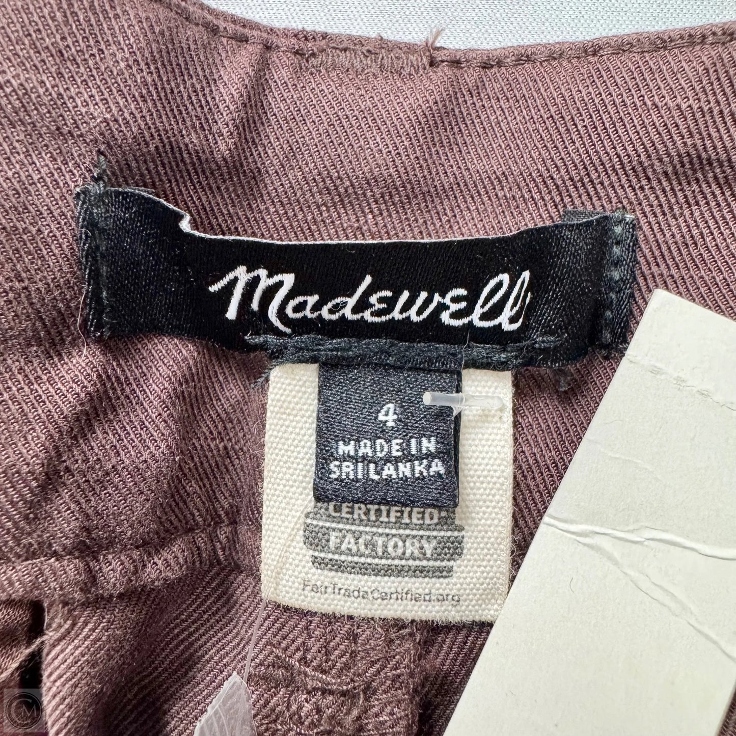Pants Wide Leg By Madewell In Brown, Size: 4