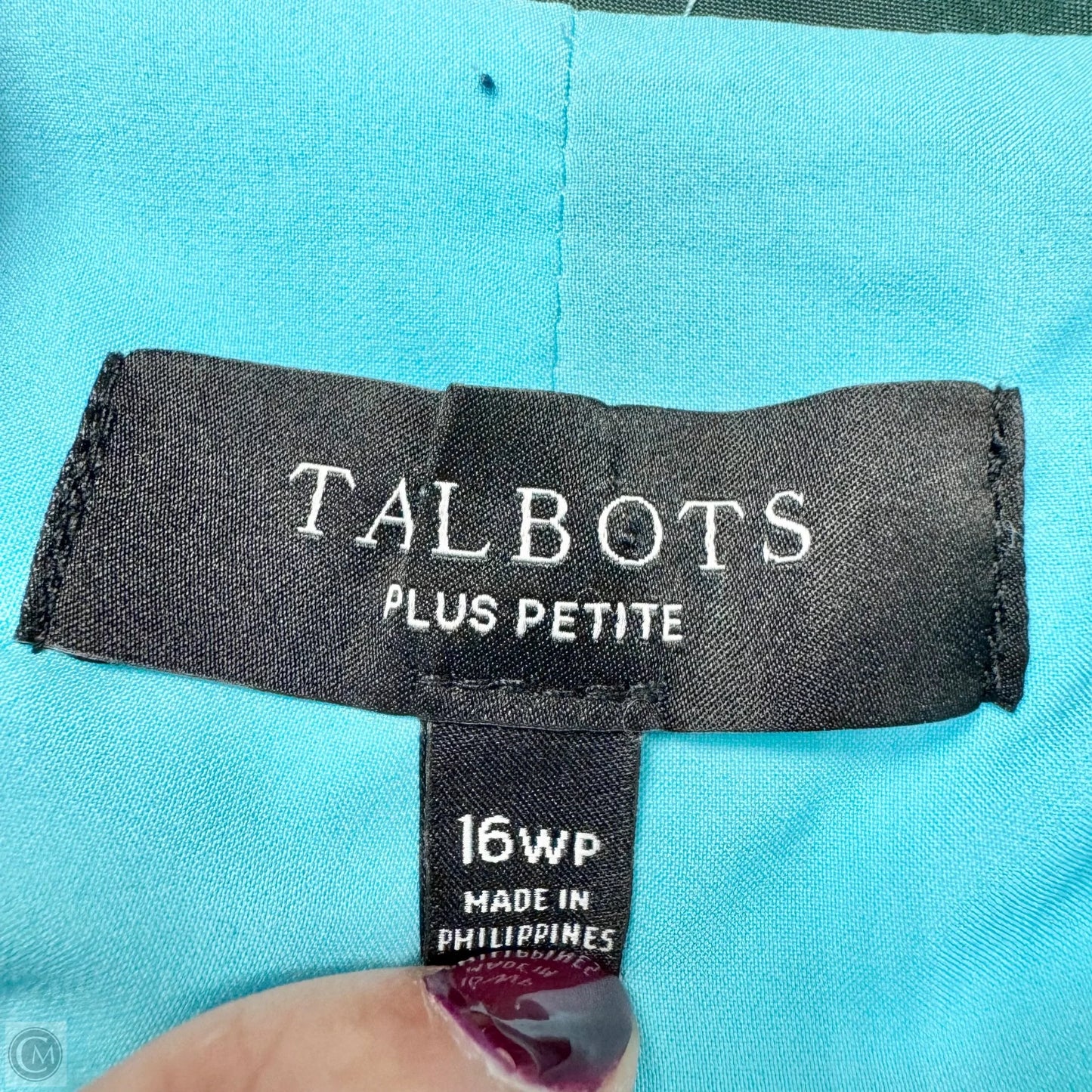 Blazer By Talbots In Aqua, Size: Xlp