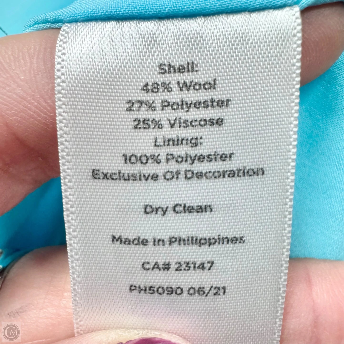 Blazer By Talbots In Aqua, Size: Xlp