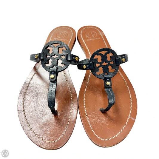 Sandals Designer By Tory Burch In Navy, Size: 8.5