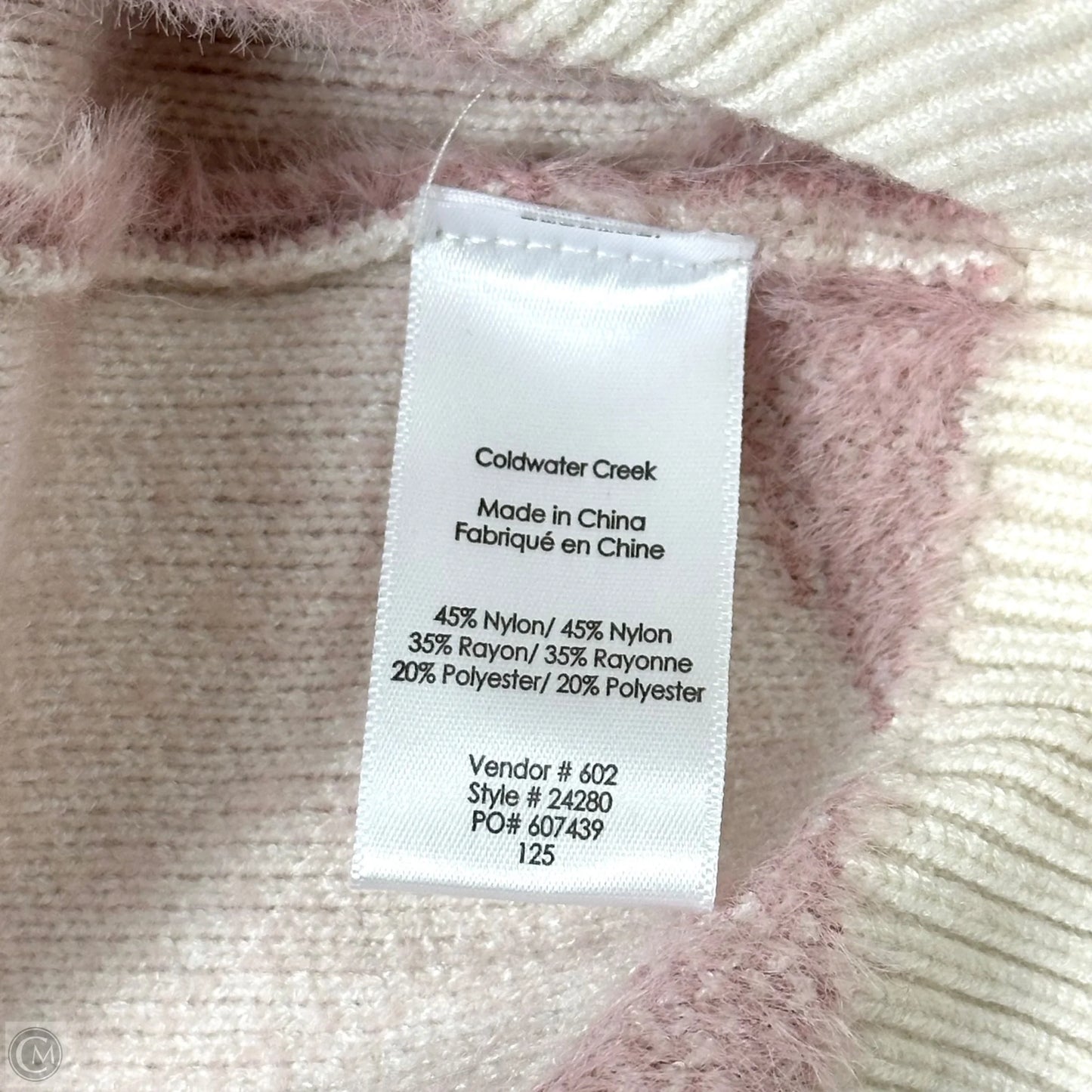 Sweater Cardigan By Coldwater Creek In Pink, Size: 1x