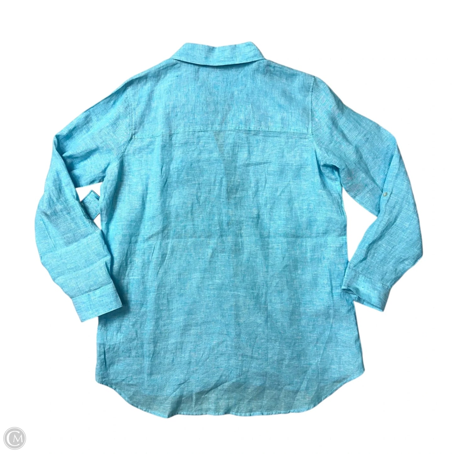Top Long Sleeve By Sigrid Olsen In Blue, Size: L