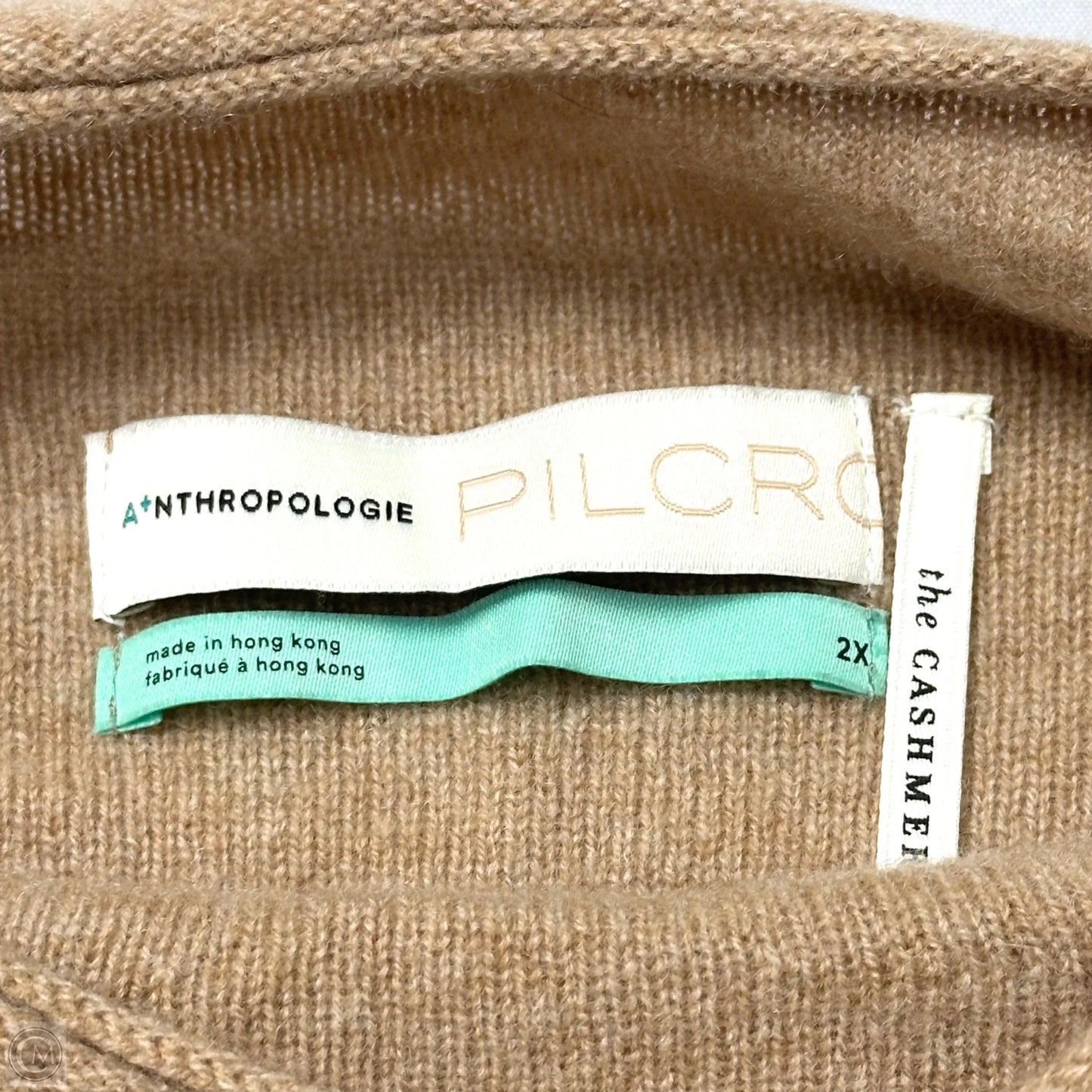 Sweater Cashmere By Pilcro In Tan, Size: 2x