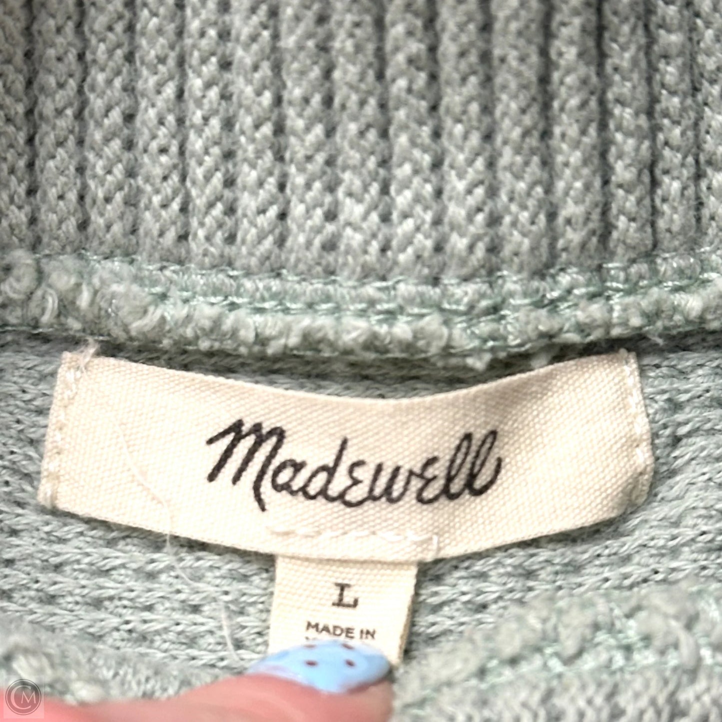 Sweater By Madewell In Green, Size: L