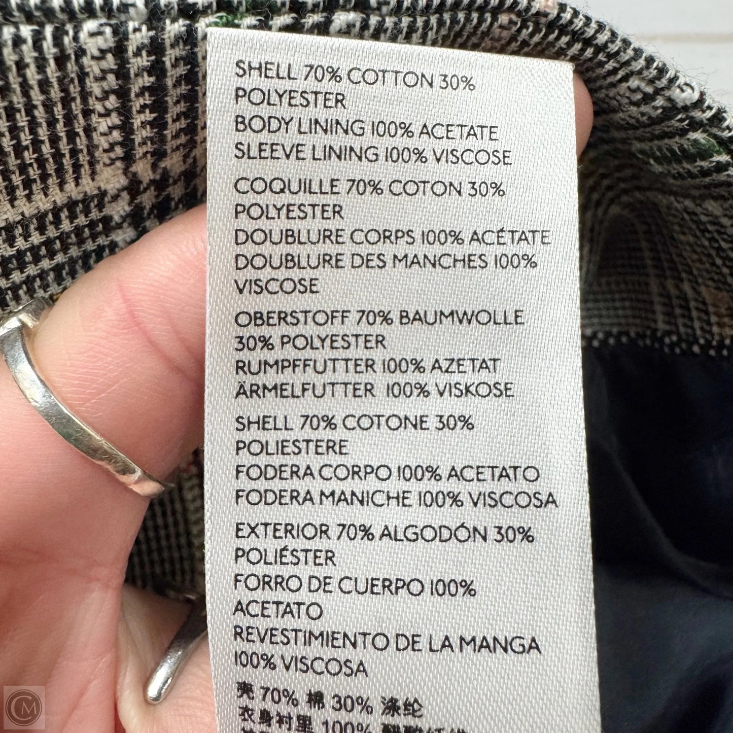 Blazer By Maeve In Plaid Pattern, Size: Xl