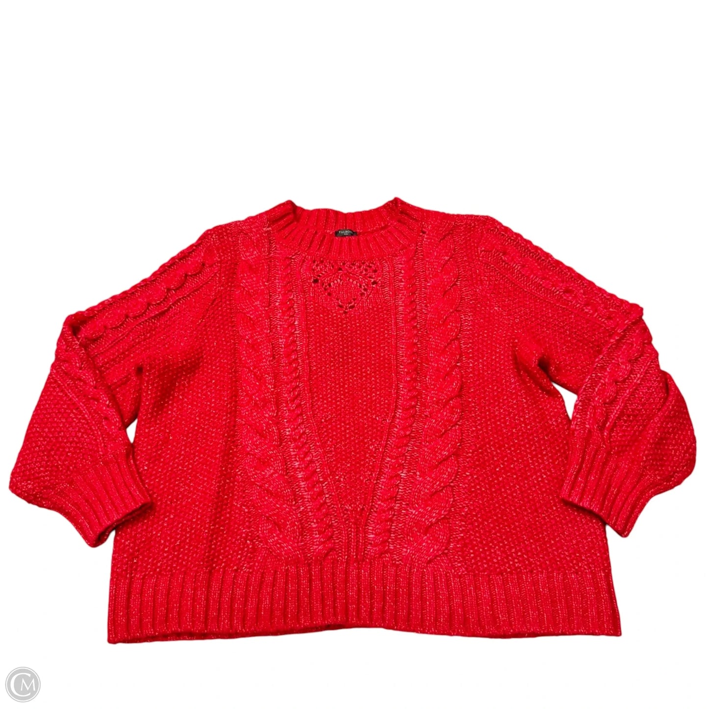 Sweater By Talbots In Red, Size: 2x