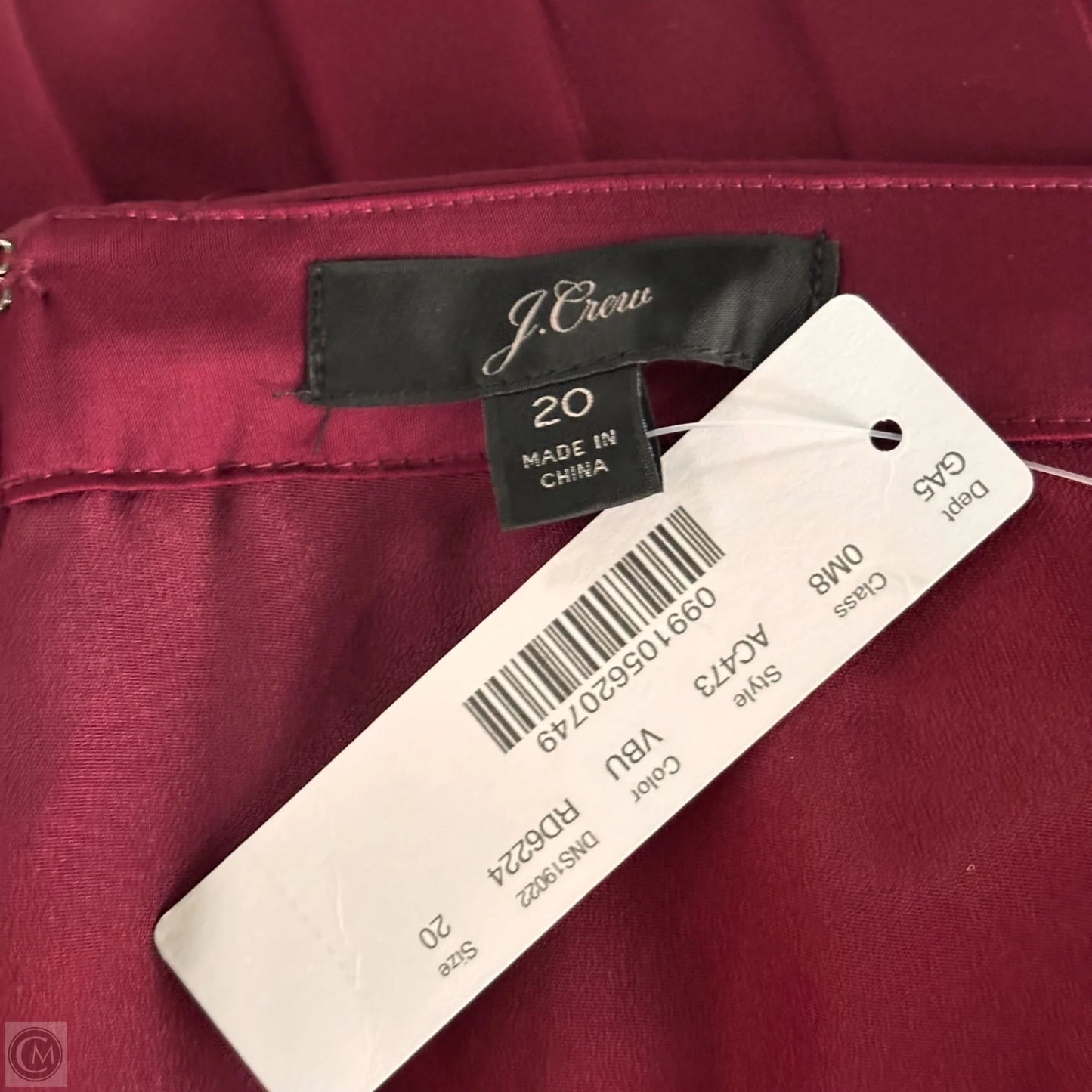 Skirt Midi By J. Crew In Maroon, Size: 2x