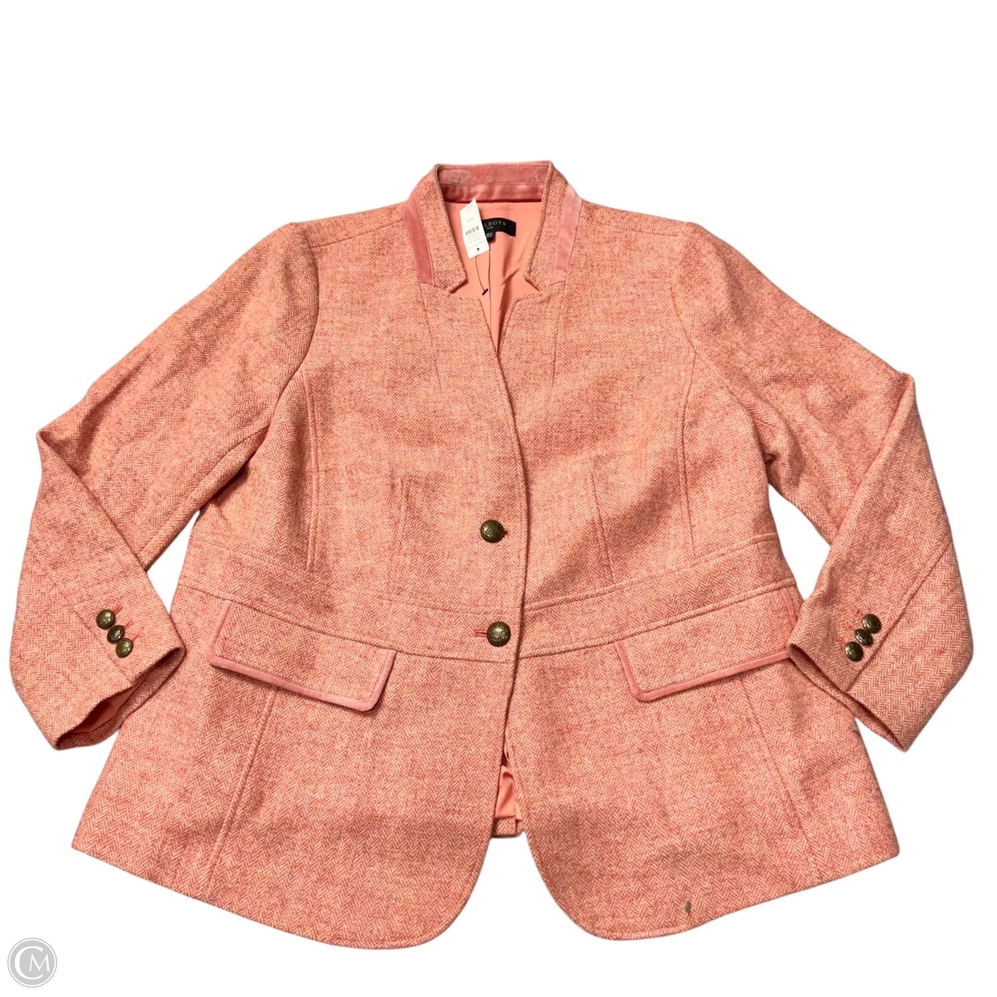 Blazer By Talbots In Pink, Size: Xl