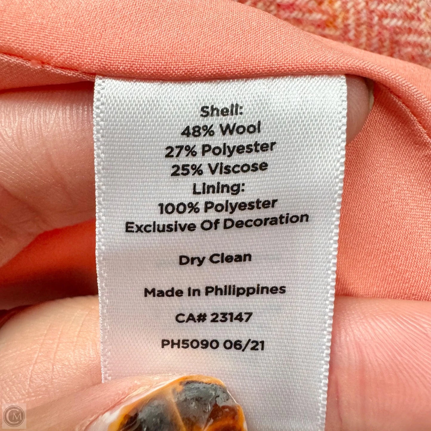 Blazer By Talbots In Pink, Size: Xl