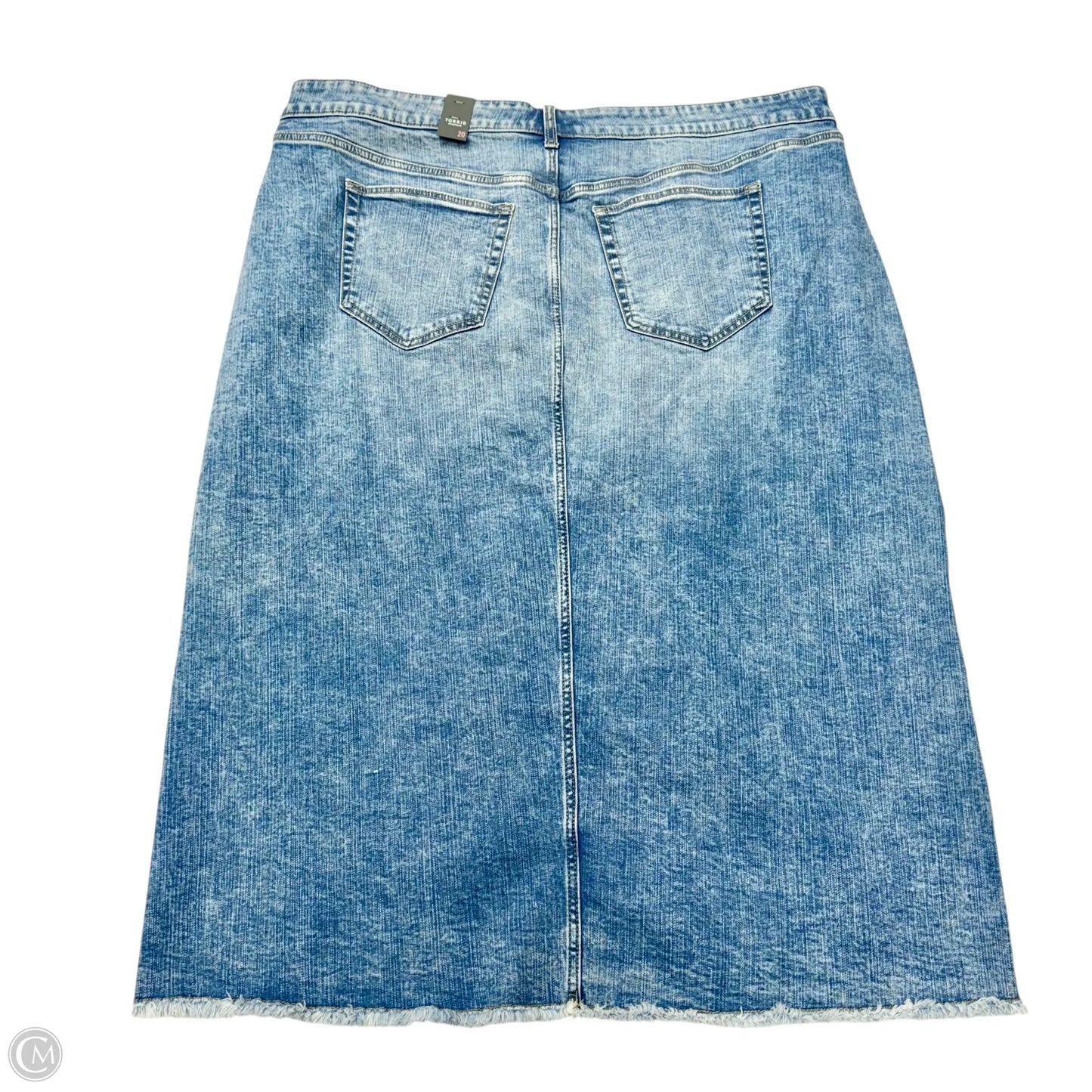Skirt Midi By Torrid In Blue Denim, Size: 20