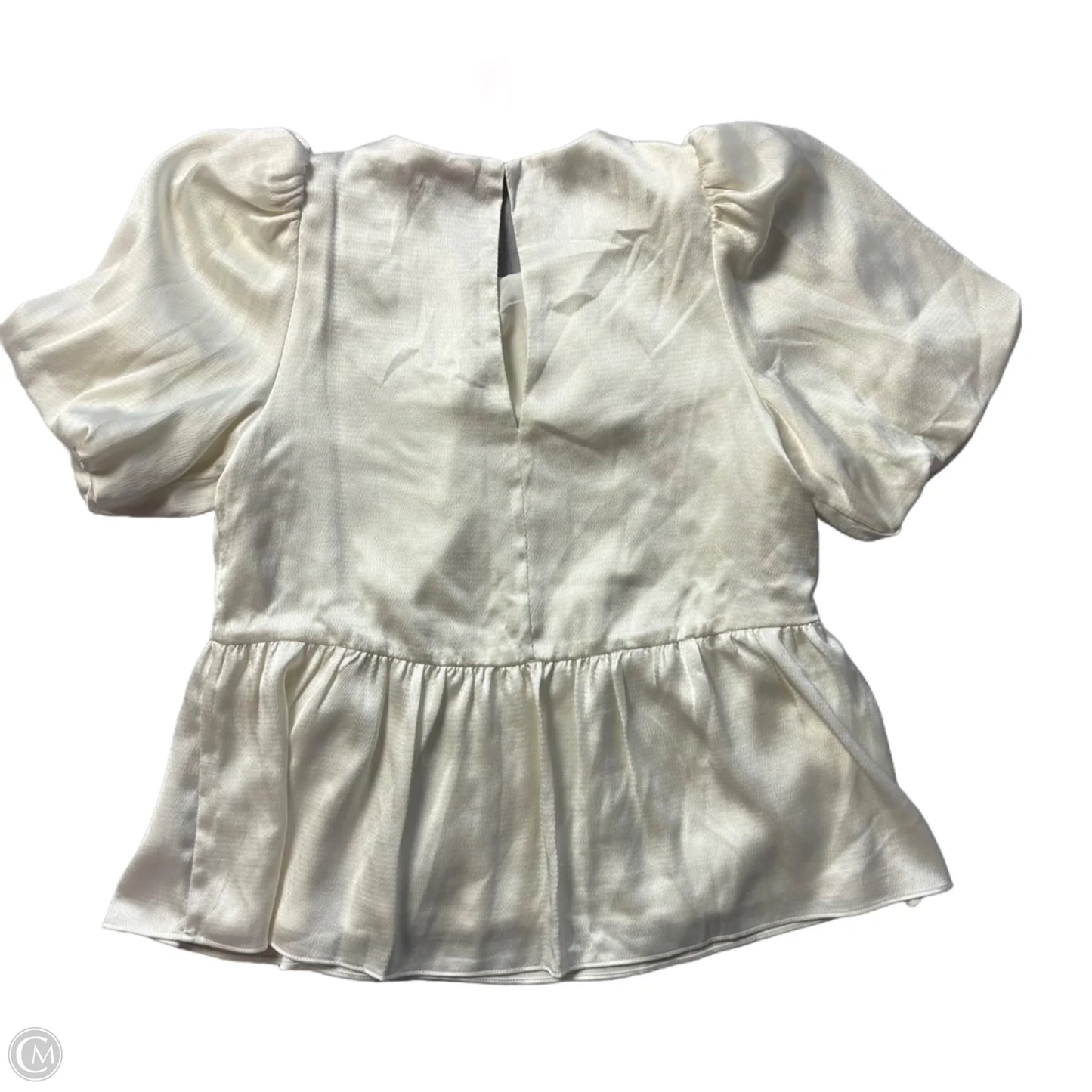 Top Short Sleeve Designer By Lilly Pulitzer In Ivory, Size: Xs