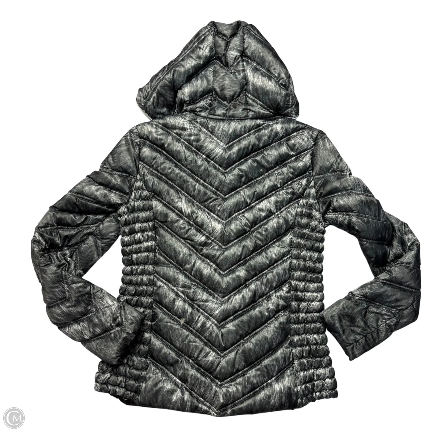 Jacket Puffer & Quilted By Laundry In Grey, Size: S