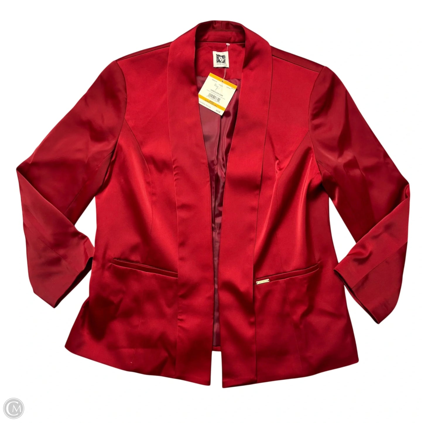 Blazer By Anne Klein In Red, Size: S