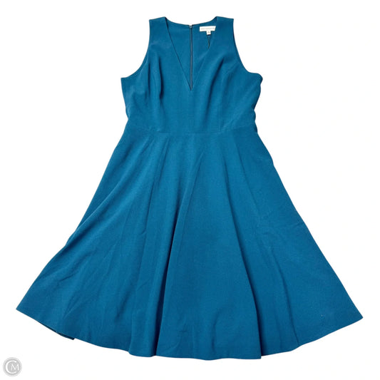 Dress Casual Midi By Dress The Population In Teal, Size: 1x