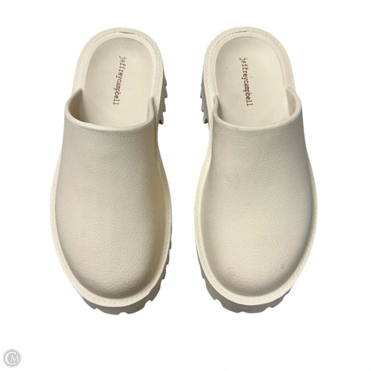 Shoes Heels Platform By Jeffrey Campbell In Cream, Size: 10