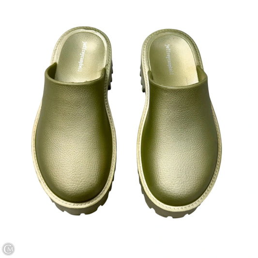 Shoes Heels Platform By Jeffrey Campbell In Green, Size: 10
