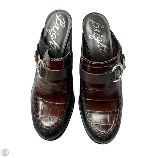 Shoes Heels Block By Brighton In Black & Brown, Size: 6.5