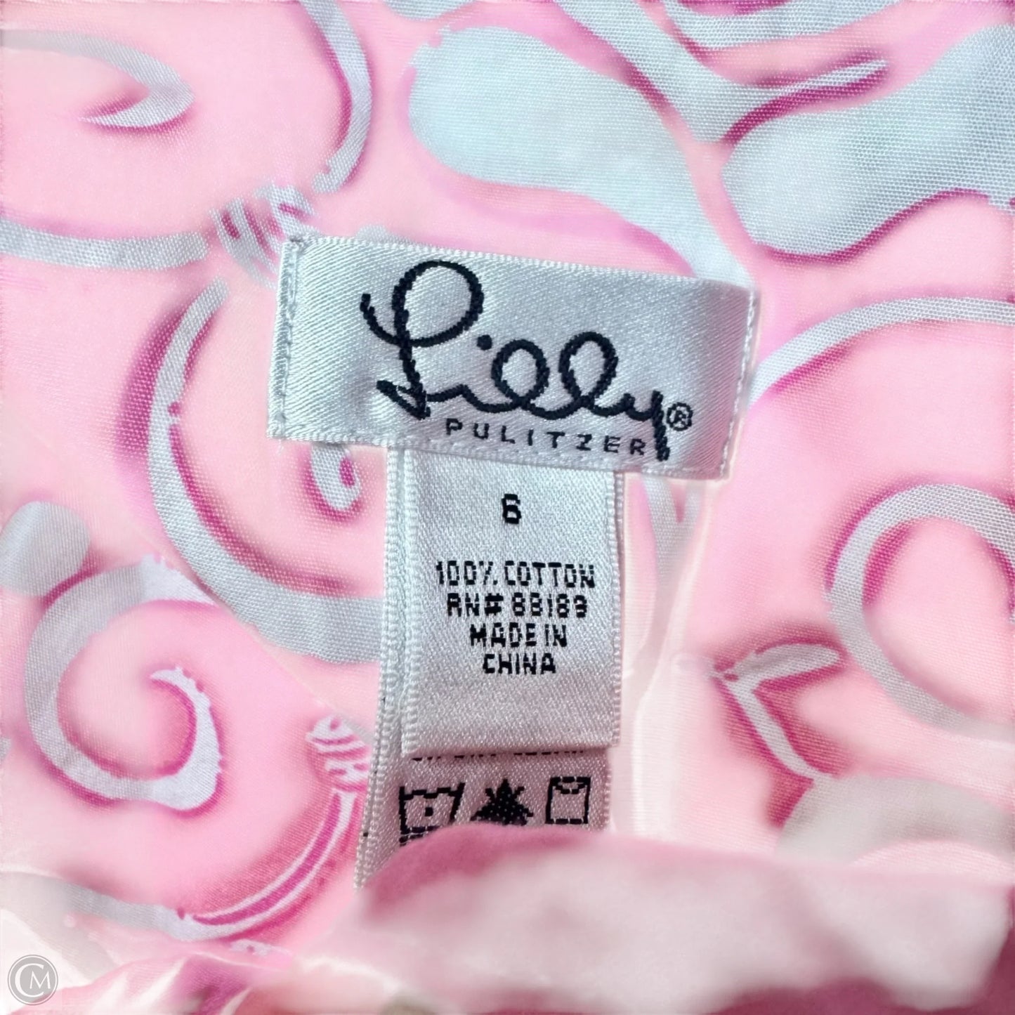 Skirt Designer By Lilly Pulitzer In Green & Pink, Size: 6
