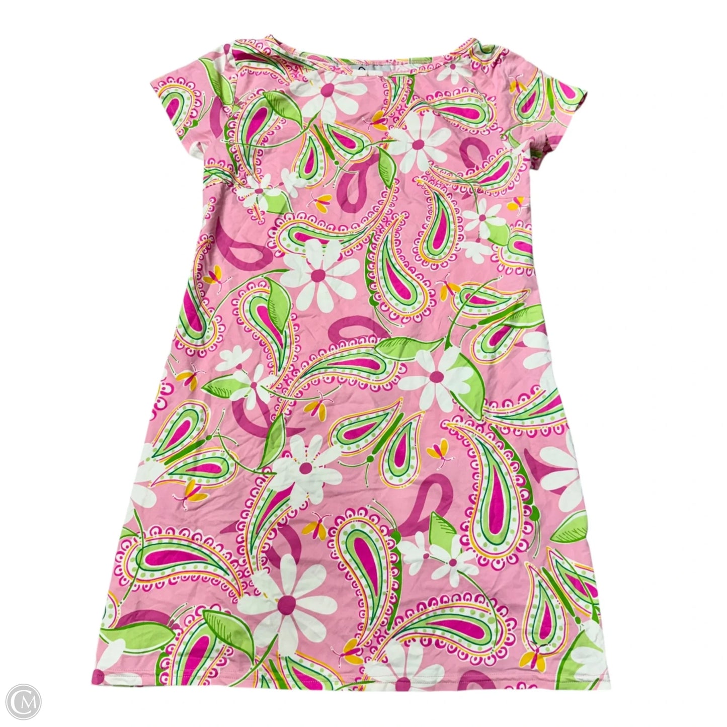 Dress Designer By Lilly Pulitzer In Green & Pink, Size: M