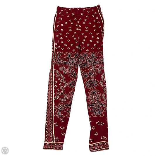 Pants Leggings By Free People In Maroon, Size: Xs