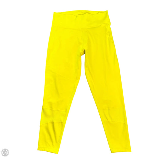 Athletic Leggings By Adidas In Yellow, Size: Xl