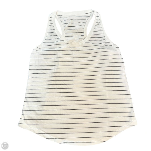 Athletic Tank Top By Lululemon In Striped Pattern, Size: M