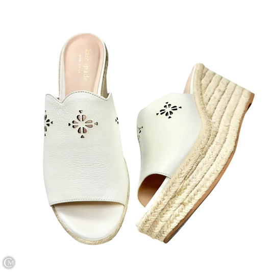 Sandals Designer By Kate Spade In White, Size: 8