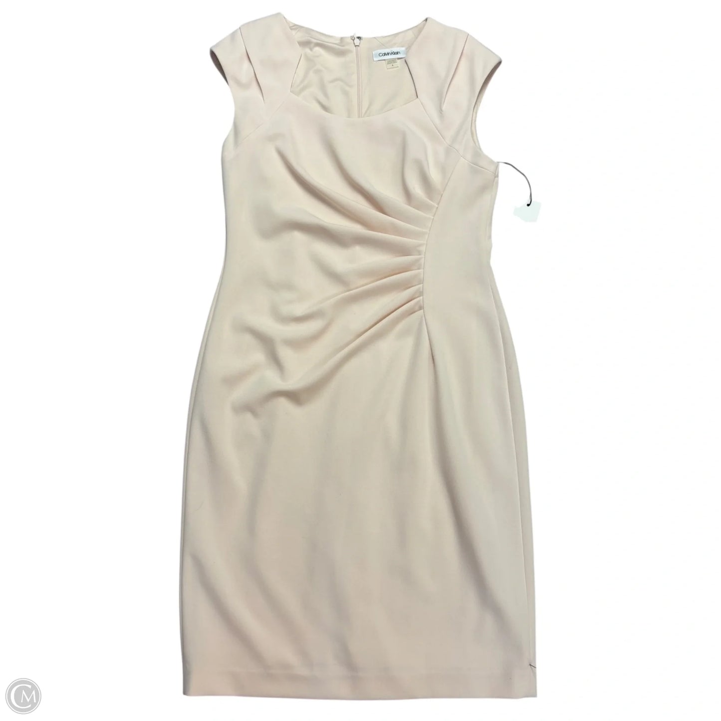 Dress Work By Calvin Klein In Peach, Size: M