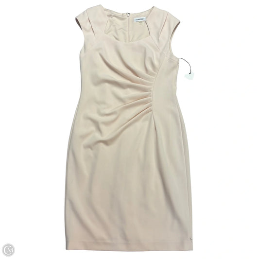 Dress Work By Calvin Klein In Peach, Size: M