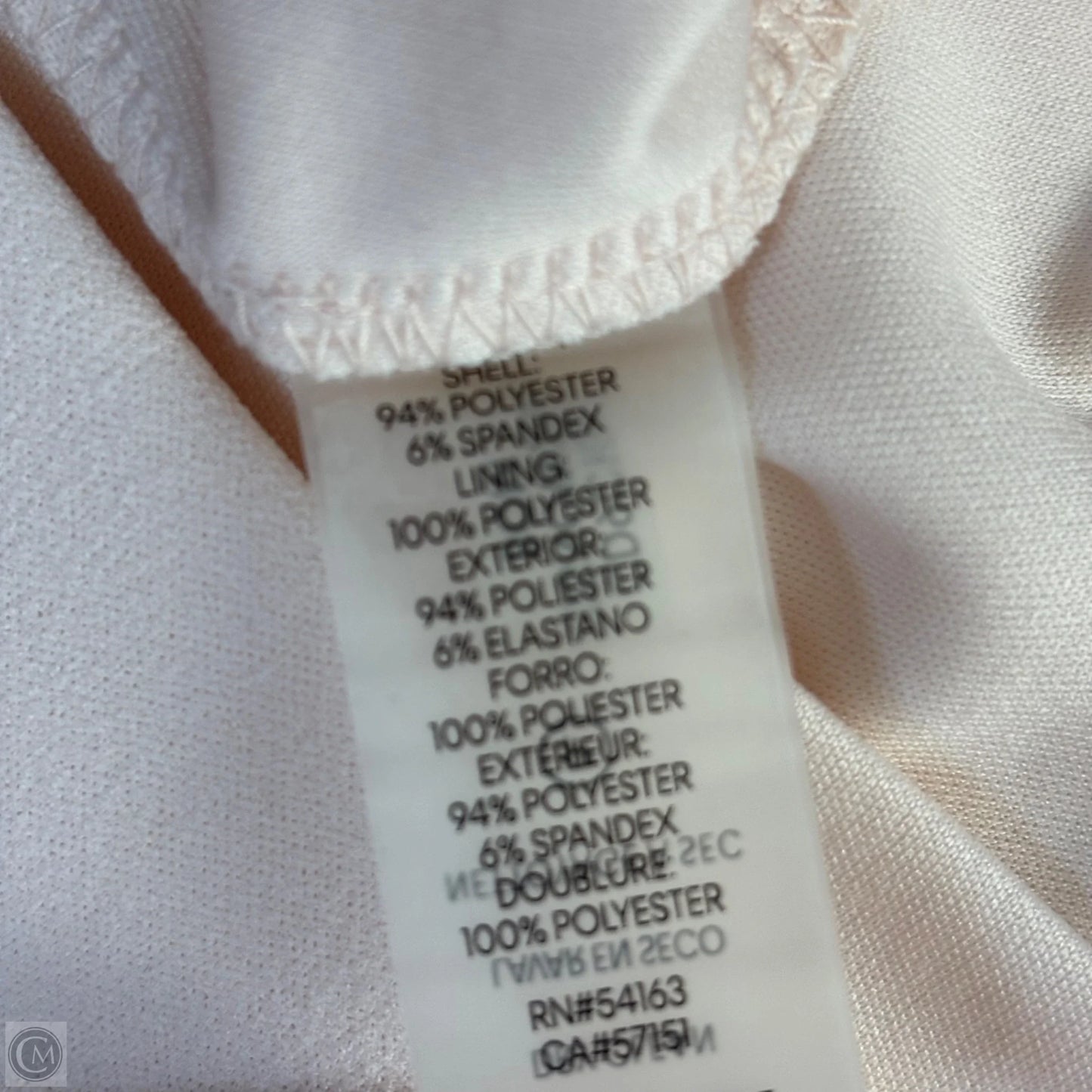 Dress Work By Calvin Klein In Peach, Size: M