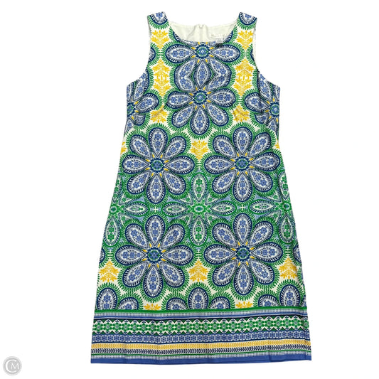 Dress Casual Short By London Times In Blue & Green, Size: S