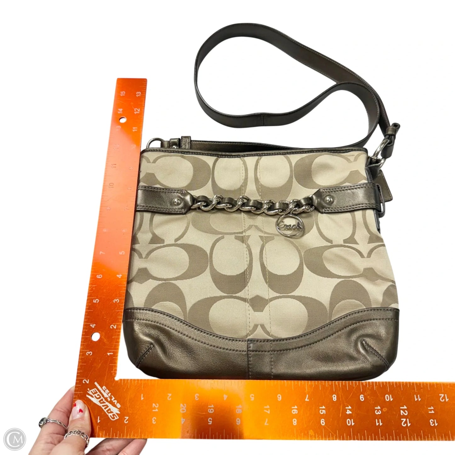 Crossbody Designer By Coach, Size: Medium