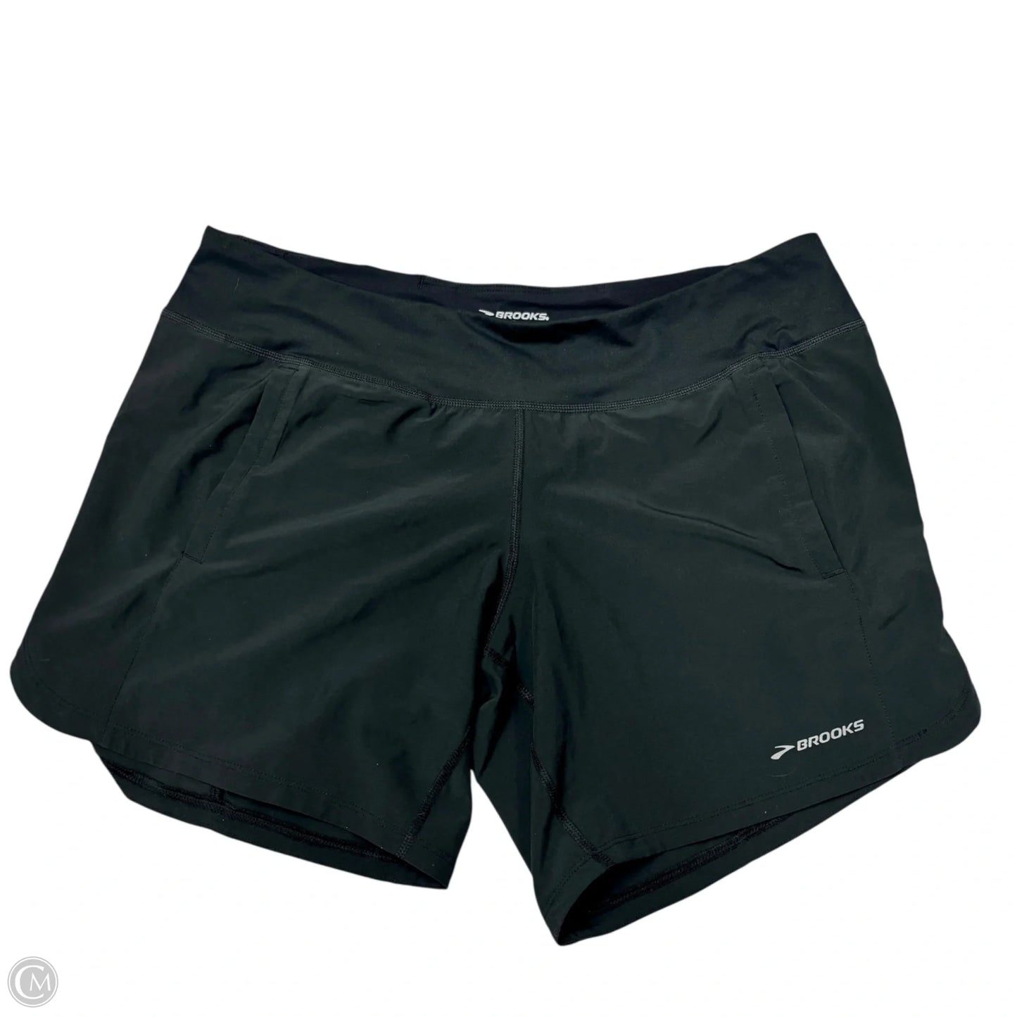 Athletic Shorts By Brooks In Black, Size: L