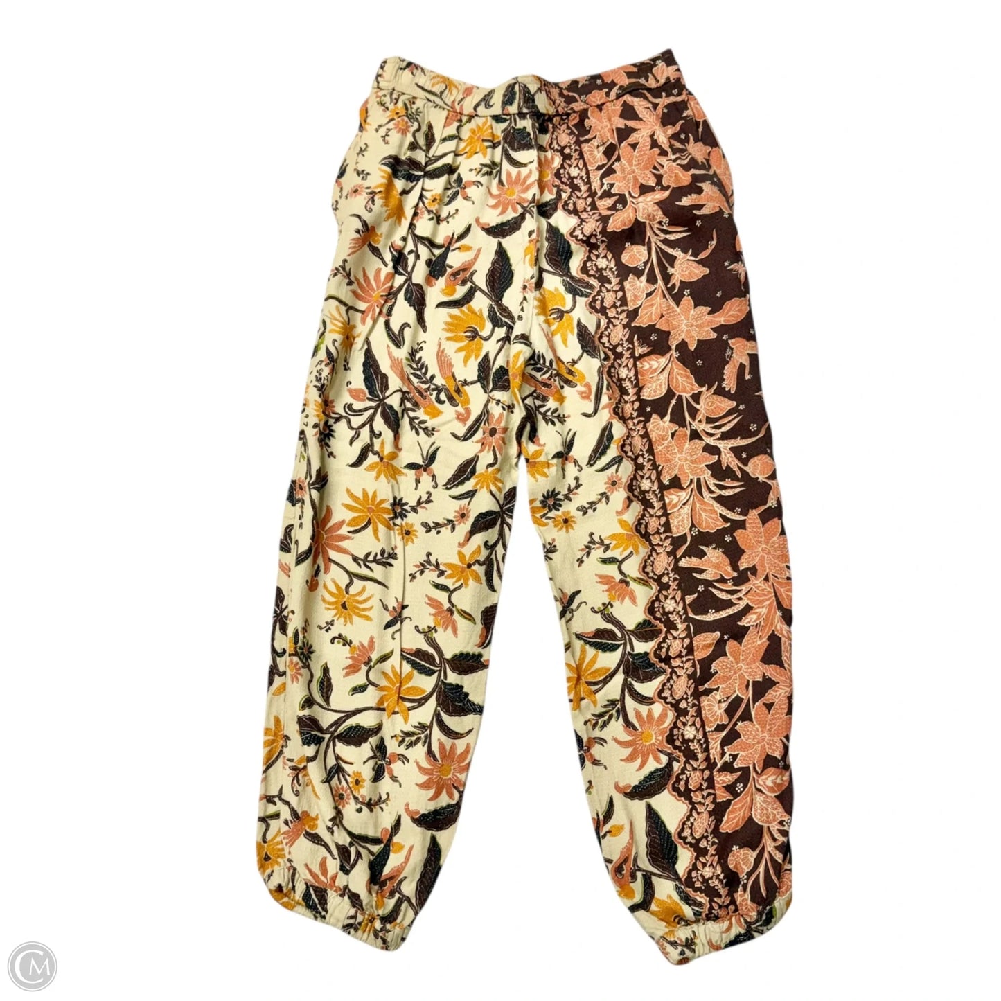 Pants Joggers By Anthropologie In Floral Print, Size: Xsp