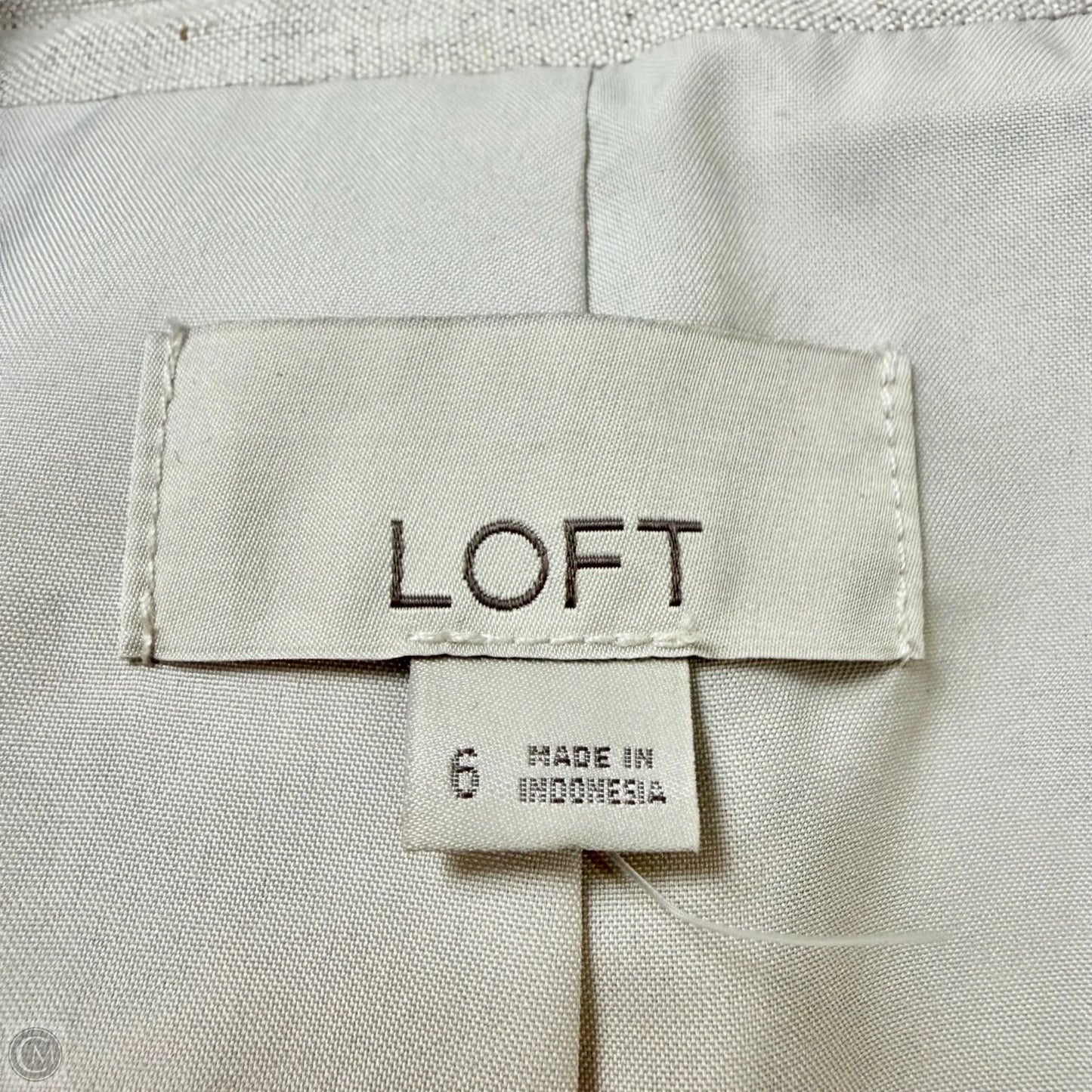 Blazer By Loft In Cream, Size: S