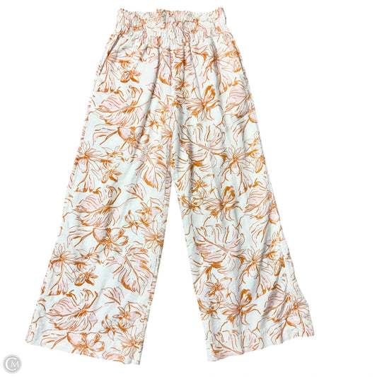 Pants Linen By Joie In Orange & White, Size: S
