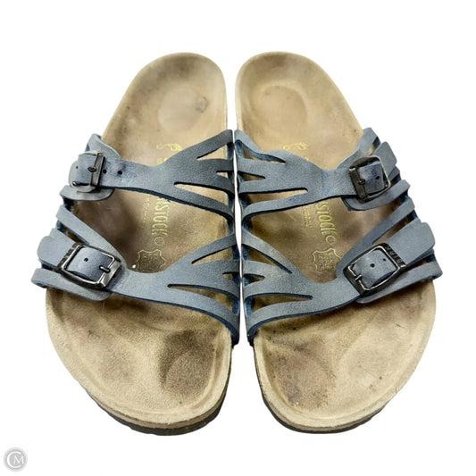Sandals Flats By Birkenstock In Blue, Size: 8