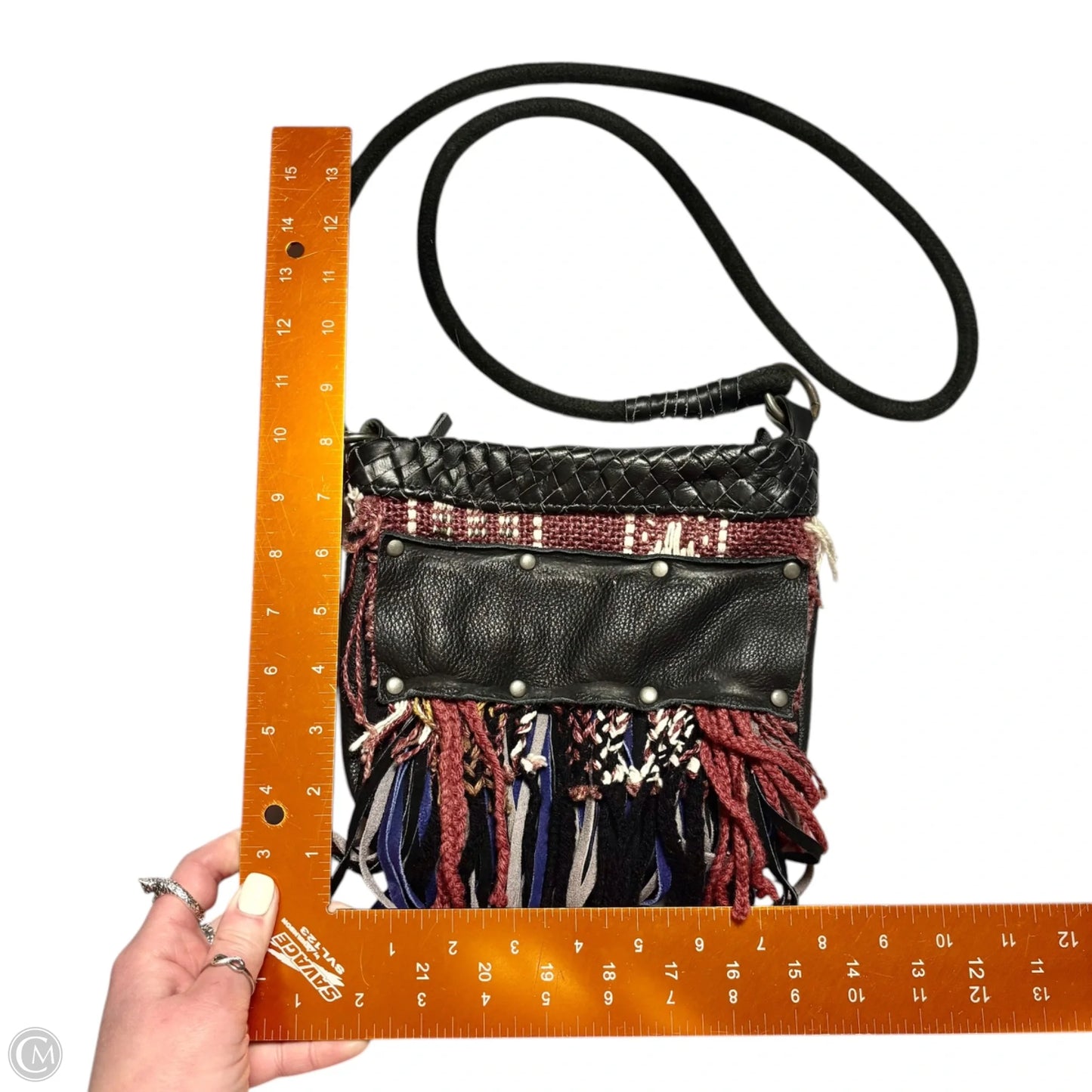 Crossbody Leather By Free People, Size: Small