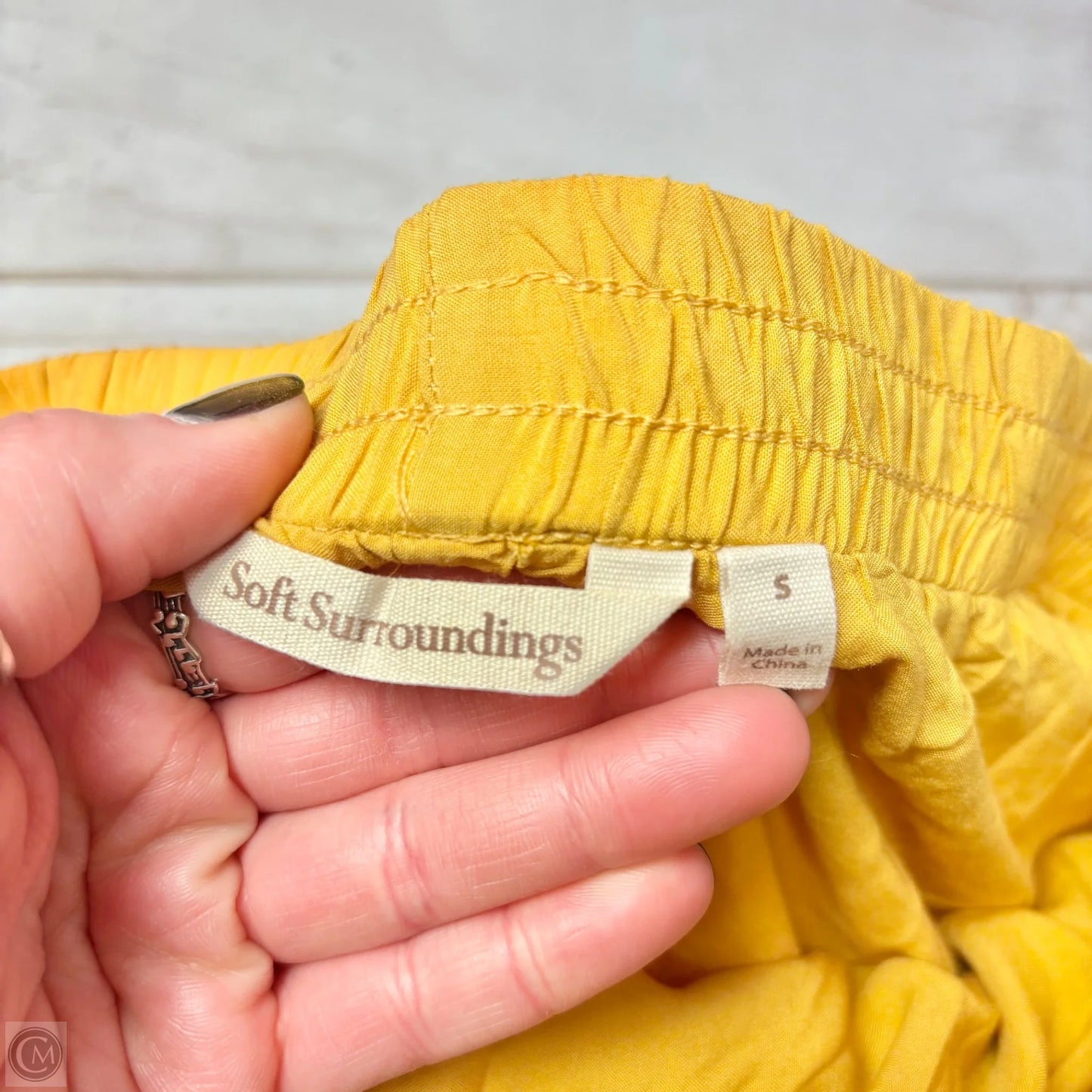 Skirt Mini & Short By Soft Surroundings In Yellow, Size: S
