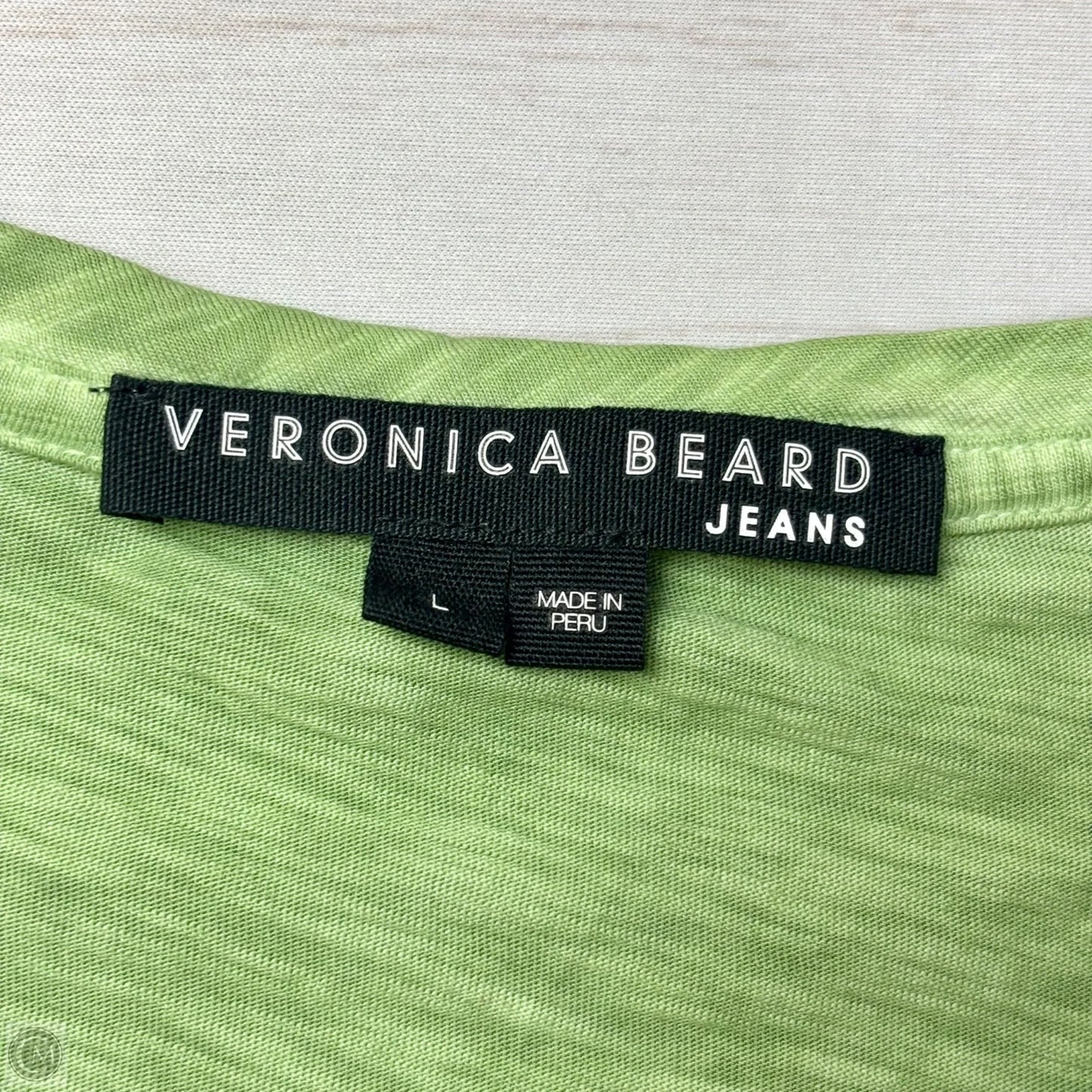 Top Short Sleeve By Veronica Beard In Green, Size: L