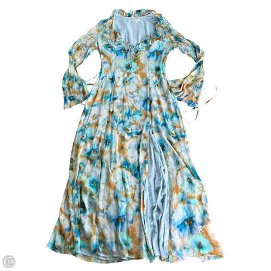 Dress Casual Maxi By Rays for Days In Blue & Orange, Size: M