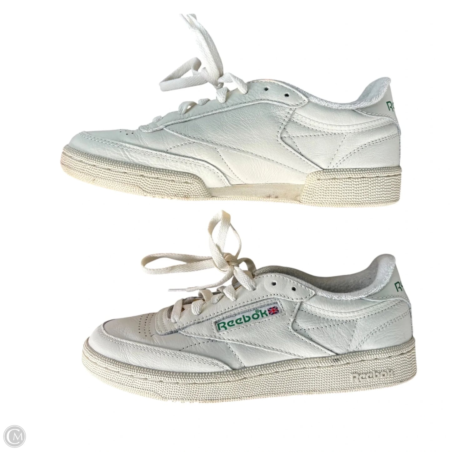 Shoes Sneakers By Reebok In Cream & Green, Size: 7.5