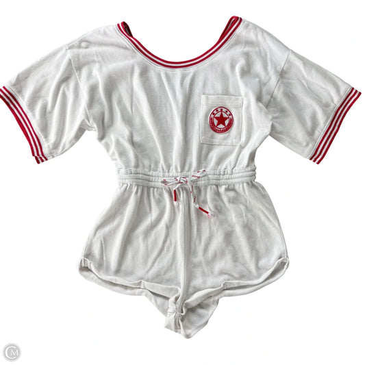 Romper By Anthropologie In Red & White, Size: M