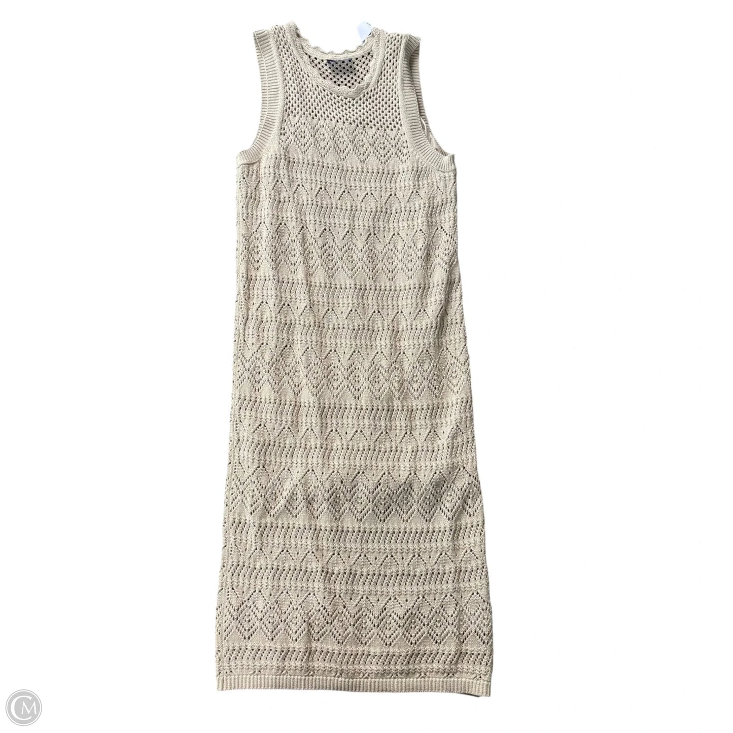 Dress Casual Midi By Gap In Cream, Size: M