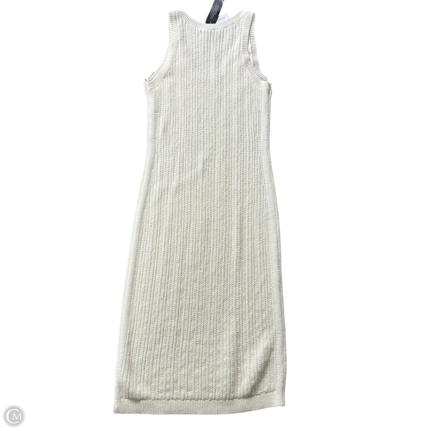 Dress Casual Midi By Banana Republic In Ivory, Size: S