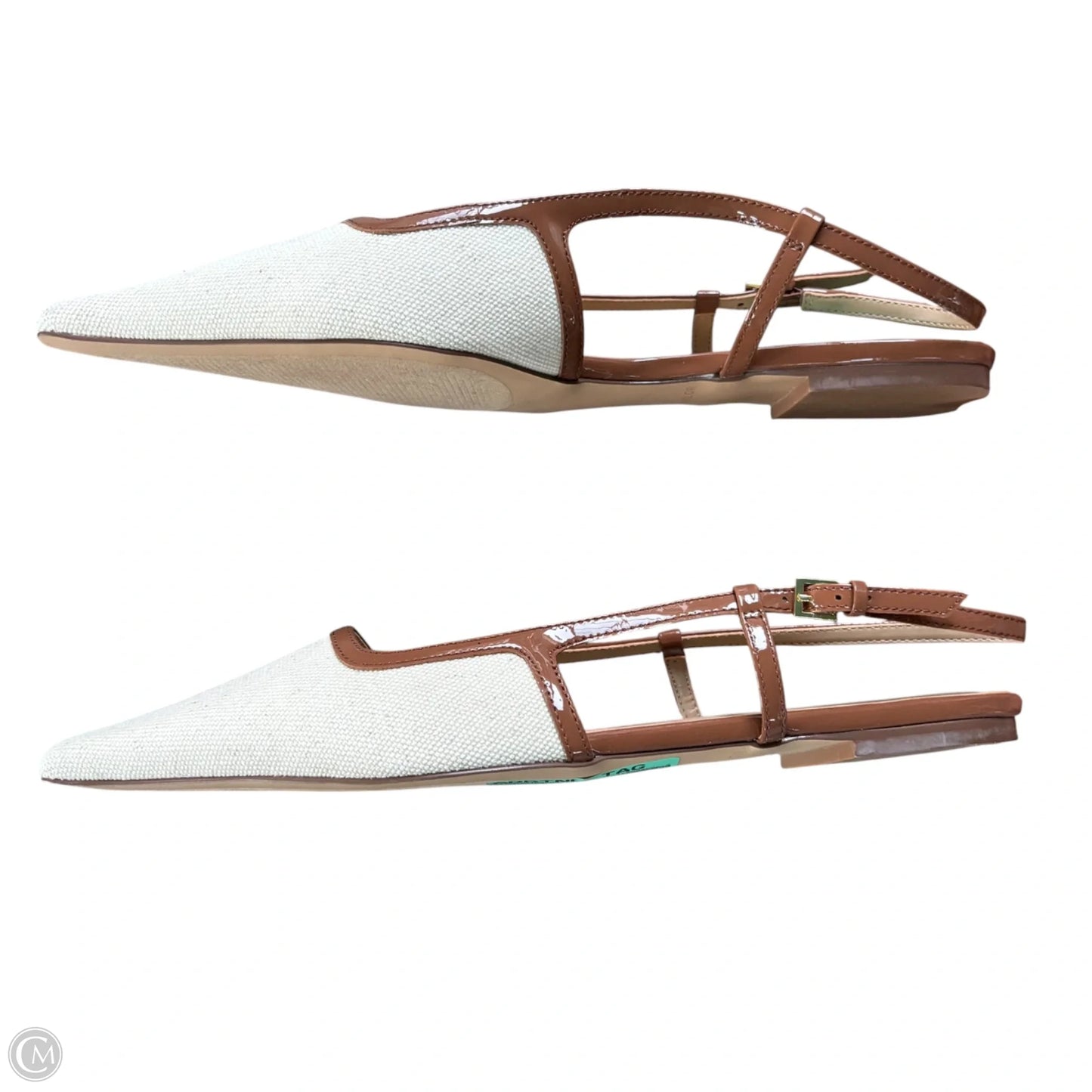 Shoes Flats By Ann Taylor In Brown & Cream, Size: 10