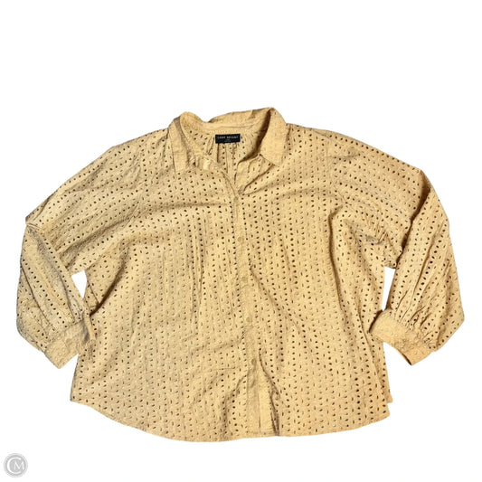Top Long Sleeve By Lane Bryant In Tan, Size: 4x