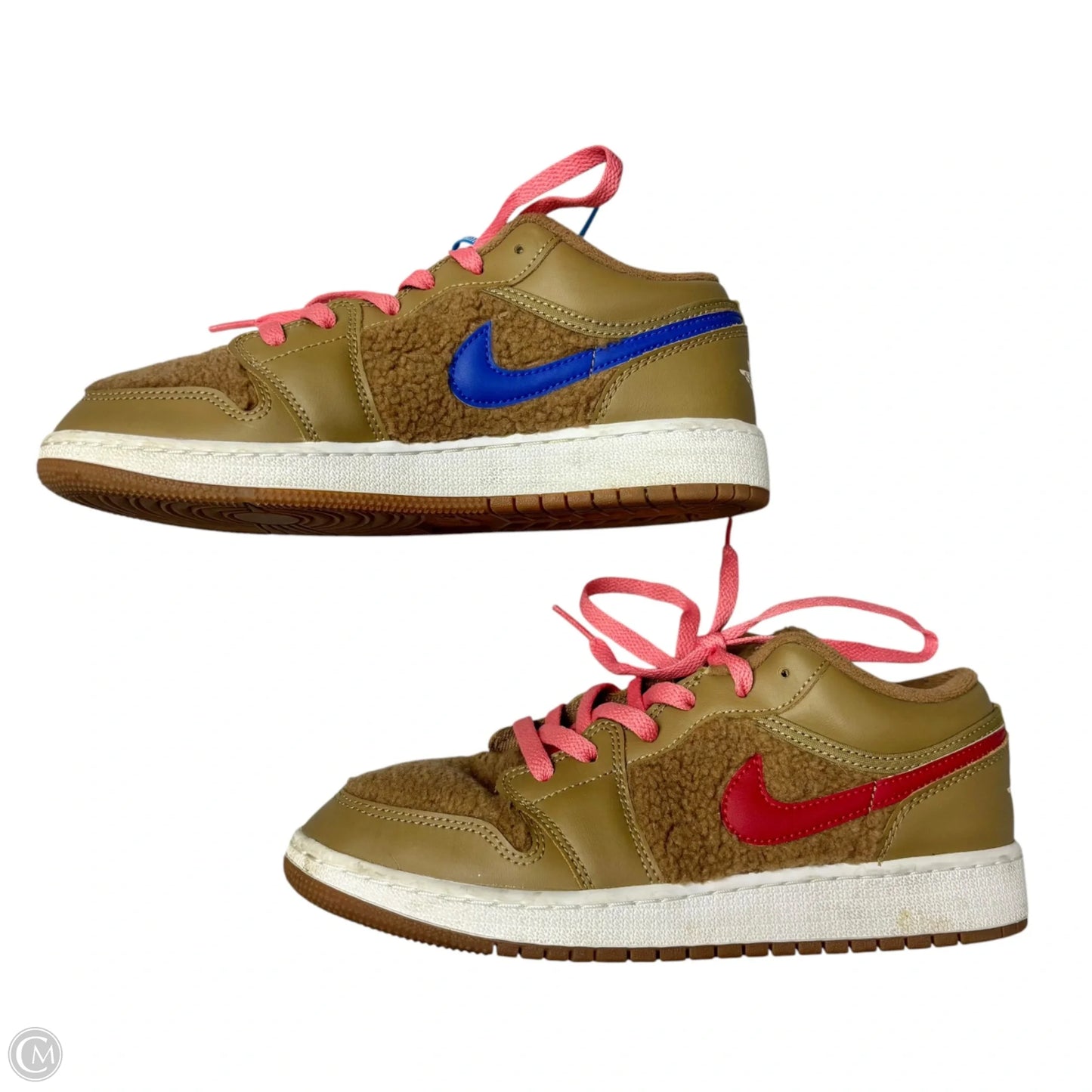 Shoes Luxury Designer By Jordan In Brown & Pink, Size: 7.5